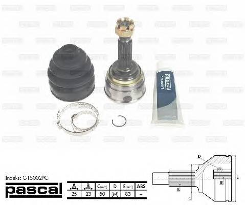PASCAL G15002PC Шарнирный комплект, приводной
