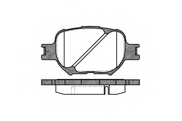 REMSA 0742.00 Комплект тормозных колодок,