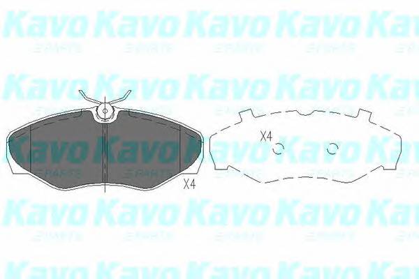 KAVO PARTS KBP-6566 Комплект гальмівних колодок,