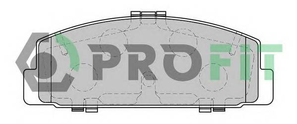 PROFIT 5000-1721 Колодки гальмівні дискові