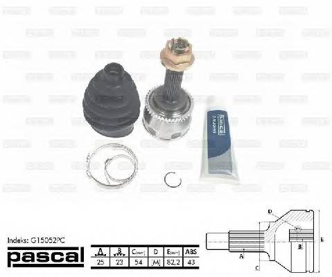 PASCAL G15052PC Шарнирный комплект, приводной