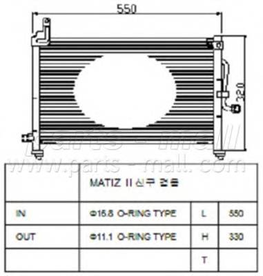 PARTS-MALL PXNCC-006 Конденсатор, кондиционер