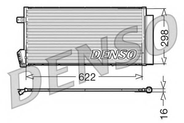 DENSO DCN09018 Конденсатор, кондиционер