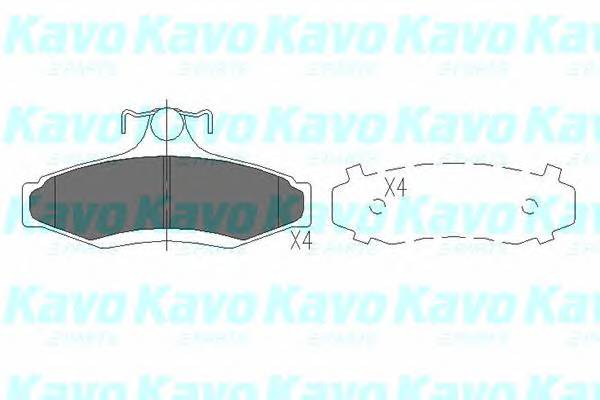 KAVO PARTS KBP-1006 Комплект гальмівних колодок,