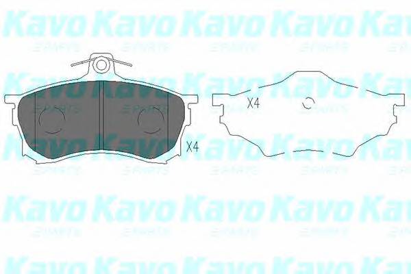 KAVO PARTS KBP-5506 Комплект гальмівних колодок,