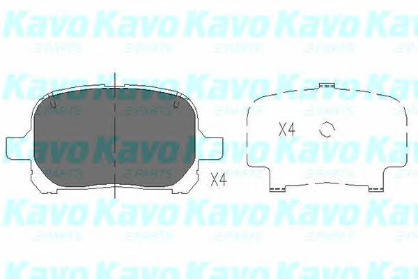 KAVO PARTS KBP-9051 Комплект гальмівних колодок,