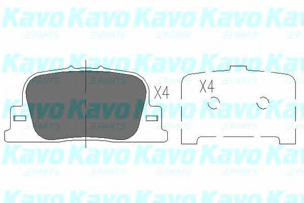 KAVO PARTS KBP-9069 Комплект гальмівних колодок,