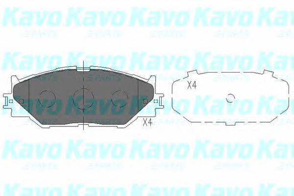 KAVO PARTS KBP-9094 Комплект тормозных колодок,