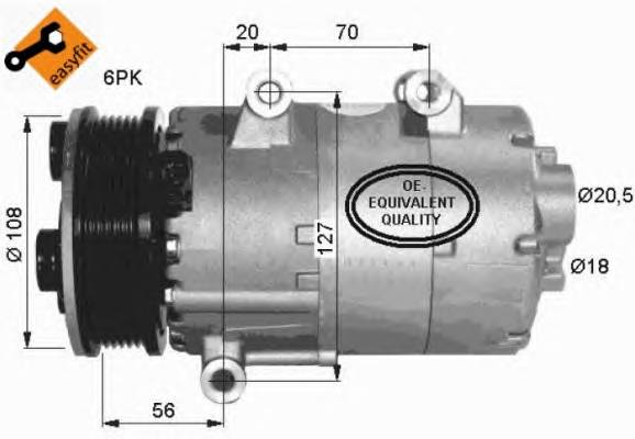 NRF 32403 Компрессор, кондиционер