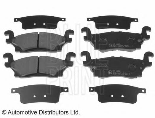 BLUE PRINT ADA104222 Комплект гальмівних колодок,