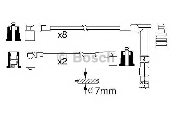 BOSCH 0 986 356 315 Комплект дротів запалювання