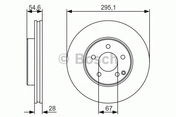 BOSCH 0986479R99 Гальмівний диск Bosch