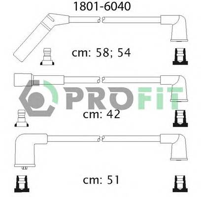 PROFIT 1801-6040 Високовольтні кабелі