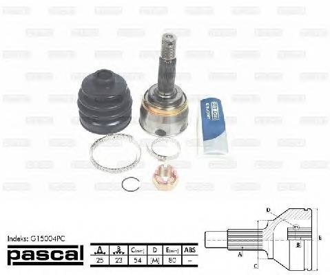 PASCAL G15004PC Шарнірний комплект, приводний