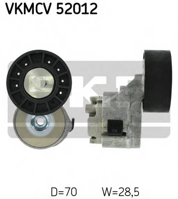 SKF VKMCV 52012 Натяжной ролик, поликлиновой