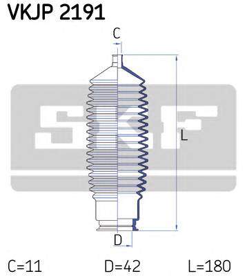 SKF VKJP 2191 Комплект пылника, рулевое