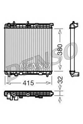 DENSO DRM07011 Радіатор, охолодження двигуна