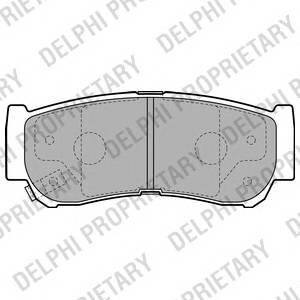 DELPHI LP2049 Комплект тормозных колодок,