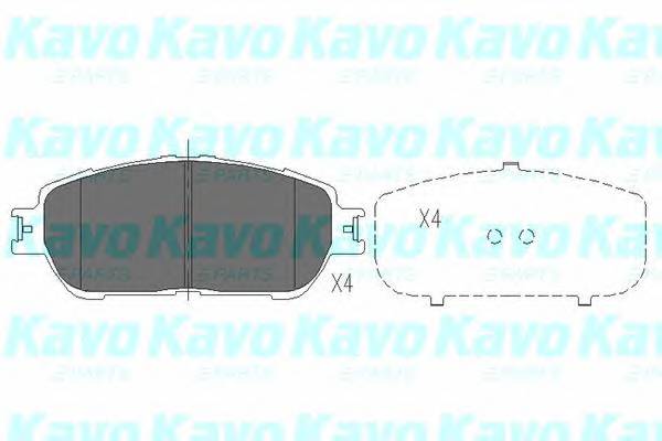 KAVO PARTS KBP-9105 Комплект тормозных колодок,