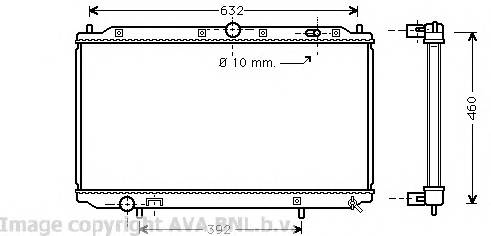 AVA QUALITY COOLING VO2124 Радиатор, охлаждение двигателя