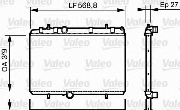 VALEO 734338 Радиатор, охлаждение двигателя