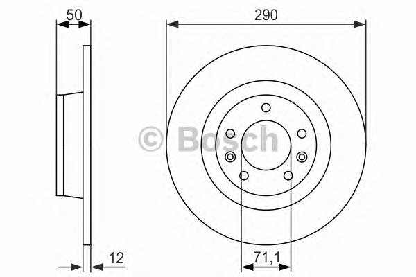 BOSCH 0 986 479 311 Гальмівний диск