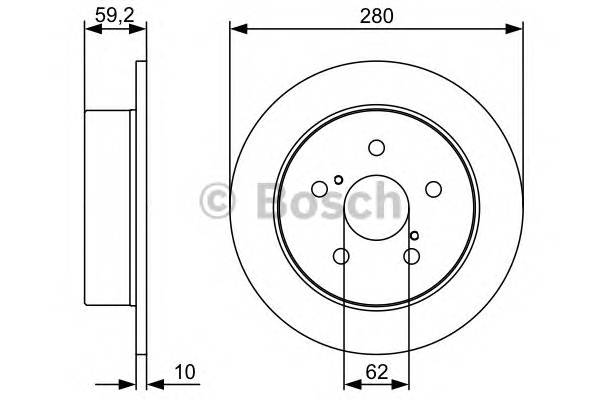 BOSCH 0 986 479 520 Тормозной диск