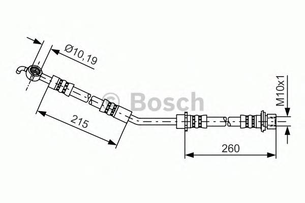 BOSCH 1 987 481 409 Тормозной шланг