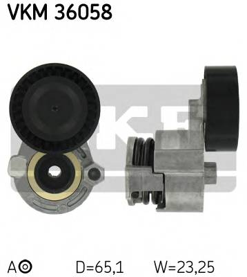 SKF VKM 36058 Натяжной ролик, поликлиновой