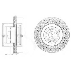 DELPHI BG9057 Тормозной диск