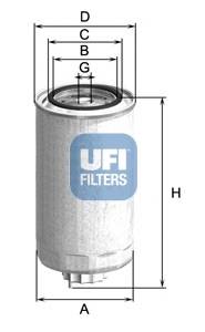 UFI 24.500.00 Паливний фільтр