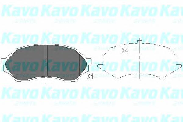 KAVO PARTS KBP-4505 Комплект тормозных колодок,