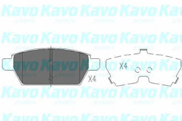 KAVO PARTS KBP-4554 Комплект тормозных колодок,