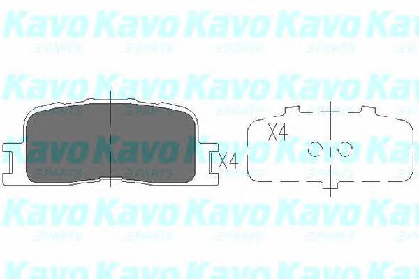 KAVO PARTS KBP-9077 Комплект тормозных колодок,