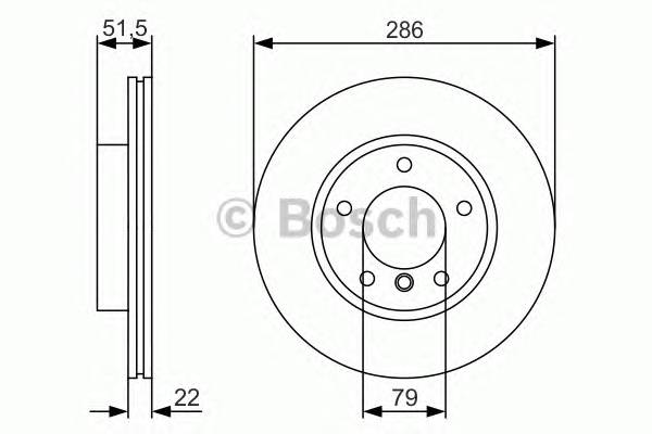 BOSCH 0986479S10 BOSCH Диск тормозной