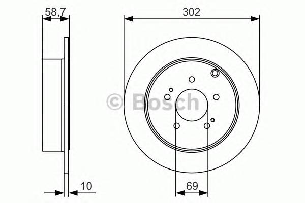 BOSCH 0 986 479 532 Тормозной диск