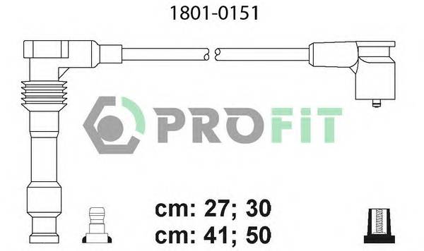 PROFIT 1801-0151 Високовольтні кабелі