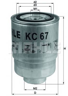 KNECHT KC 67 Паливний фільтр