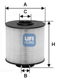 UFI 26.017.00 Топливный фильтр