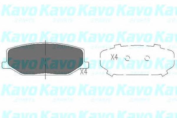 KAVO PARTS KBP-8502 Комплект тормозных колодок,