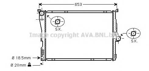 AVA QUALITY COOLING BW2304 Радиатор, охлаждение двигателя