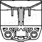 TOPRAN 205 560 Планка успокоителя, цепь