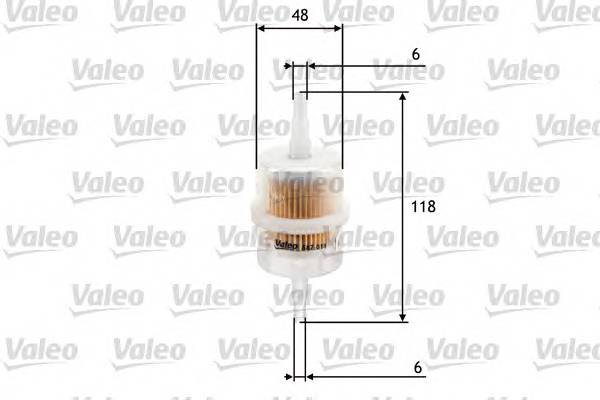 VALEO 587011 Паливний фільтр