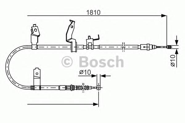 BOSCH 1 987 482 052 Трос, стоянкова гальмівна