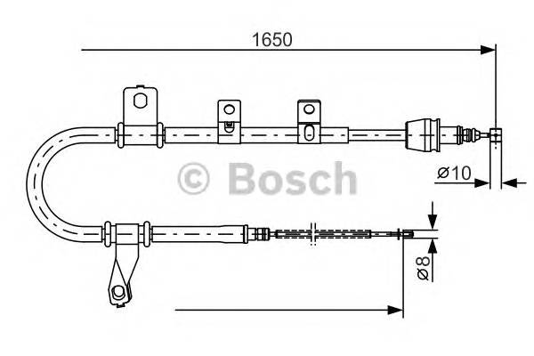 BOSCH 1 987 482 074 Трос, стоянкова гальмівна