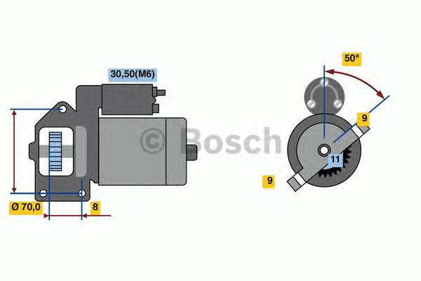 BOSCH 0 001 109 069 Стартер