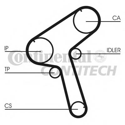 CONTITECH CT843 Ремень ГРМ