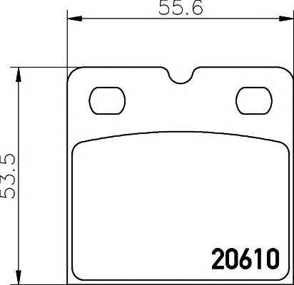 TEXTAR 2061005 Комплект гальмівних колодок,