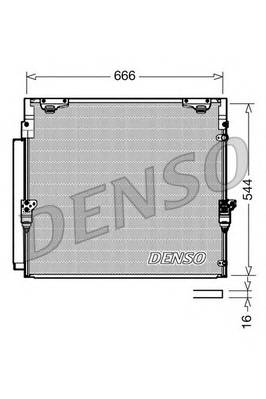 DENSO DCN50036 Конденсатор, кондиционер