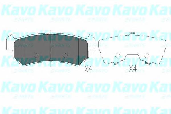 KAVO PARTS KBP-1007 Комплект тормозных колодок,